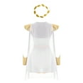 thumbnail image 2 of YiZYiF Women's Halloween Ancient Roman Empress Costume Greek God Toga Fancy Dress Mythology Cosplay White-B XXL, 2 of 7