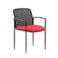 thumbnail image 3 of Boss Office Chaise d'Invité Empilable en Maille Rouge, 3 of 4