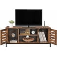 thumbnail image 1 of VASAGLE Muebles para TV con puertas de lamas y estantes ajustables, 1 of 5