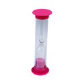 thumbnail image 1 of Reloj de arena pequeño, temporizador de arena de 2 minutos, reloj de arena multiusos de escritorio, temporizador de reloj de arena para niños, hogar, rosa, 1 of 9