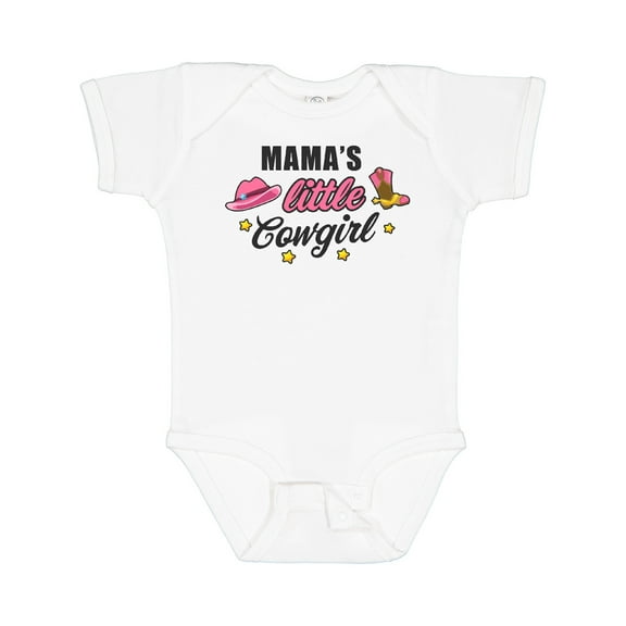 Inktastic Mamas Little Cowgirl with Cowgirl Hat and Boots Girls Baby Bodysuit