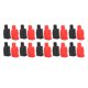 thumbnail image 1 of Juego de 10 cubiertas flexibles para terminales de batería, funda protectora de goma para coche, estilo poste superior, rojo y negro, 1 of 8