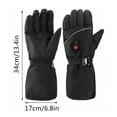 Jrocdr New Winter Charging Heating Gloves Three Adjustable Thermostat