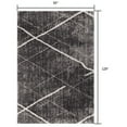 thumbnail image 2 of 8â€™ x 11â€™ Gray Modern Distressed Lines Area Rug, 2 of 7