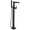 Matte Black, variant on Delta Zura Floor Mount Tub Filler Trim, Stainless