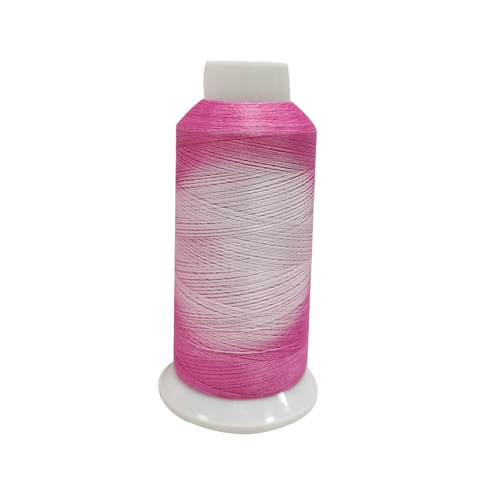 S SERENABLE Colorful Color Changing Thread, Embroidery, Sewing Thread, Polyester Supplies Hand Knitting, for Quilting Blanket Festivals Crochet Shawl Red