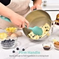 thumbnail image 6 of U-Taste 600°F High Heat Resistant 14in Extra Large Silicone Spatula, BPA-Free Food Grade Kitchen Cooking Baking Mixing One Piece Seamless Flexible Rubber Bowl Scraper for Nonstick Cookware (Aqua Sky), 6 of 10