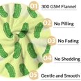 thumbnail image 4 of LHSHID Pickle Blanket Gifts Funny Throw Blanket for Adults Kids Lightweight Plush Soft Cozy Warm Flannel Blankets for Bed Couch, 4 of 8