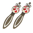 thumbnail image 2 of Watermelon Elegant Vintage Copper Crown-Shaped Bookmarks (Set of 2) - Gift for Readers and Book Lovers, 2 of 5