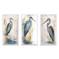 thumbnail image 2 of Designart "Riverside Reverie with Heron Watercolor Scene I" Animals Heron Framed Wall Art Set Of 3 - Blue Heron Frame Gallery Wall Set For Home Decor, 2 of 6