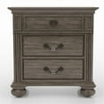 thumbnail image 6 of FOA Damos 6pc Gray Wood Bedroom Set-Cal King+2 Nightstands+Chest+Dresser+Mirror, 6 of 19