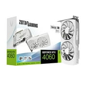 ZOTAC GAMING GeForce RTX 4060 8GB Twin Edge OC White Edition DLSS 3 8GB GDDR6 128-bit 17 Gbps PCIE 4.0 Compact Gaming Graphics Card, ZT-D40600Q-10M