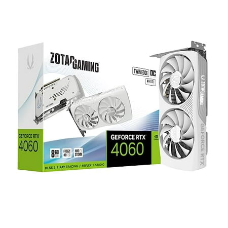 ZOTAC Gaming GeForce RTX 4060 8GB Twin Edge OC White Edition ZT-D40600Q-10M
