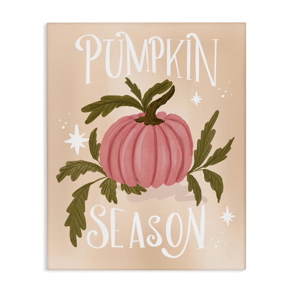 Stupell Industries French Country Pumpkin Season with Leaves Canvas Art, 16 x 20, by Isabela Schielke