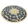 thumbnail image 5 of Rugsotic Carpets Hand Tufted Wool Eco-Friendly Area Rugs - 10'x10', Round, Charcoal, Modern Contemporary Design, High Pile Handmade Anti Skid Rugs for Living Room, Bed Room (K00687), 5 of 8
