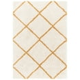 thumbnail image 2 of SAFAVIEH Hudson Amias Plush Geometric Shag Area Rug, Ivory/Gold, 7' x 7' Square, 2 of 10
