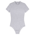 thumbnail image 5 of Kaerm Mens Short Sleeve Press Button Crotch Shirt Bodysuit Jumpsuit Rompers Undershirt Pajamas Grey XL, 5 of 7