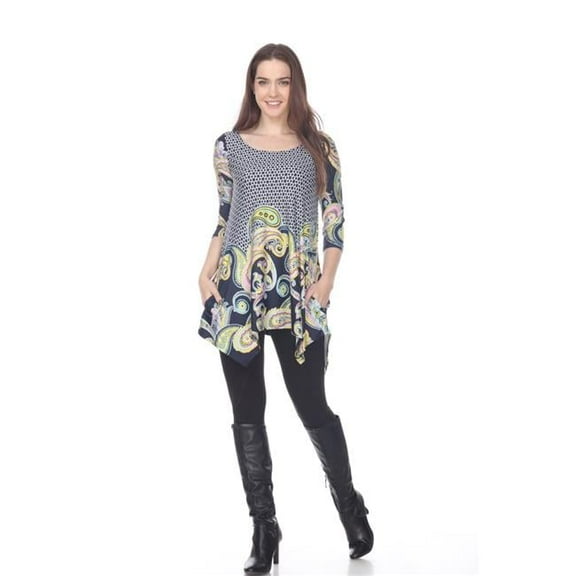 White Mark White Mark Womens Teagan Tunic Navy XL