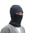 thumbnail image 2 of Ajshakl Neck Scarf For Men, Ski For Men Winter Knitted Full Face Hats 1 Hole Fleece Women, Gray, 2 of 4