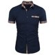 thumbnail image 5 of Ropa de hombre de negocios de comercio exterior a cuadros para hombres MABOTO Azul claro L, 5 of 5
