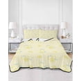 thumbnail image 2 of Quilt King Size Bedding Set, Yellow Lemon Reversible Summer Quilt 3 Pieces, Summer Farmhouse Fruits Leaves Lemon Lightweight Bedspreads Coverlets with 2 Pillow Shams for All Seasons, 2 of 5