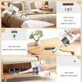 thumbnail image 3 of CANDEY Cordless Stick Vacuum Cleaners with 40Kpa Super Suction and 70min Runtime for Home Hard Floor Carpet Pet Hair - V607, 3 of 14