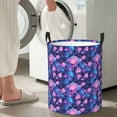 thumbnail image 6 of KLL Blue Skull Rose Waterproof Foldable Laundry Hamper Bucket with Handles for Storage Bin,Kids Room,Home Organizer (Medium ), 6 of 7