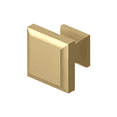 thumbnail image 2 of Deltana Ks10 1-3/16" Square Cabinet Knob - Brass, 2 of 2