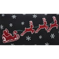 thumbnail image 2 of VHC Brands Annie Black Check Santa Sleigh Pillow 14x22, 2 of 4