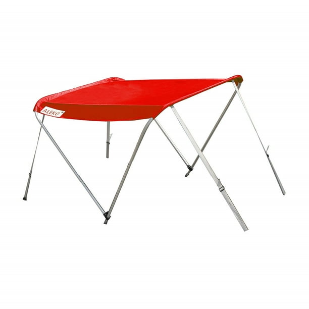 ALEKO Summer Canopy Tent for Inflatable Boats 8.5 ft long, Red