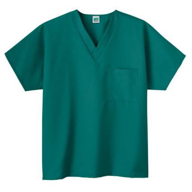 Fundamentals Haut d'Uniforme Unisexe à Manches Courtes et Col en V - 14000