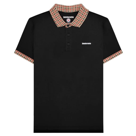 Lambretta Mens SS25 Gingham Polo Shirt
