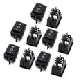 thumbnail image 1 of Unique Bargains 10 Pcs x 6 Pin on-off-on DPDT Panel Mount Boat Rocker Switch 250V/6A 125V/10A, 1 of 4