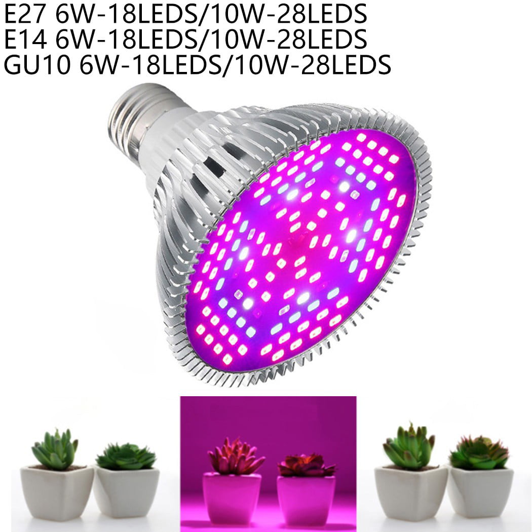 2PCS LED Grow Light E27 Lamp Bulb For Plant Hydroponic Full Spectrum Indoor 