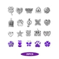 thumbnail image 3 of Kit de fabricación de pulseras Joyas DIY Cuentas Colgantes Set Cumpleaños Navidad Dar gracias Regalo Artesanía Accesorio Suministros para manualidades Púrpura yuarrent HA009248-03B, 3 of 6