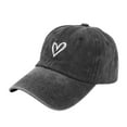 thumbnail image 2 of Gorra de béisbol para mujer con bordado de corazón: gorra de moda para niñas para deportes al aire libre,ajustable,bonita y casual, 2 of 6