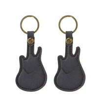 Leather Guitar Picks Case Guitar Pick Holders with Keyring Guitar Plectrums Bag for Guitar Pick Bag Gift Black,2 x pick case,Black
