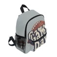 thumbnail image 2 of FORMRS Kids School Backpack with Front Zippered Pocket 12" Student Travel Daypack, Gray Game Day, 2 of 6