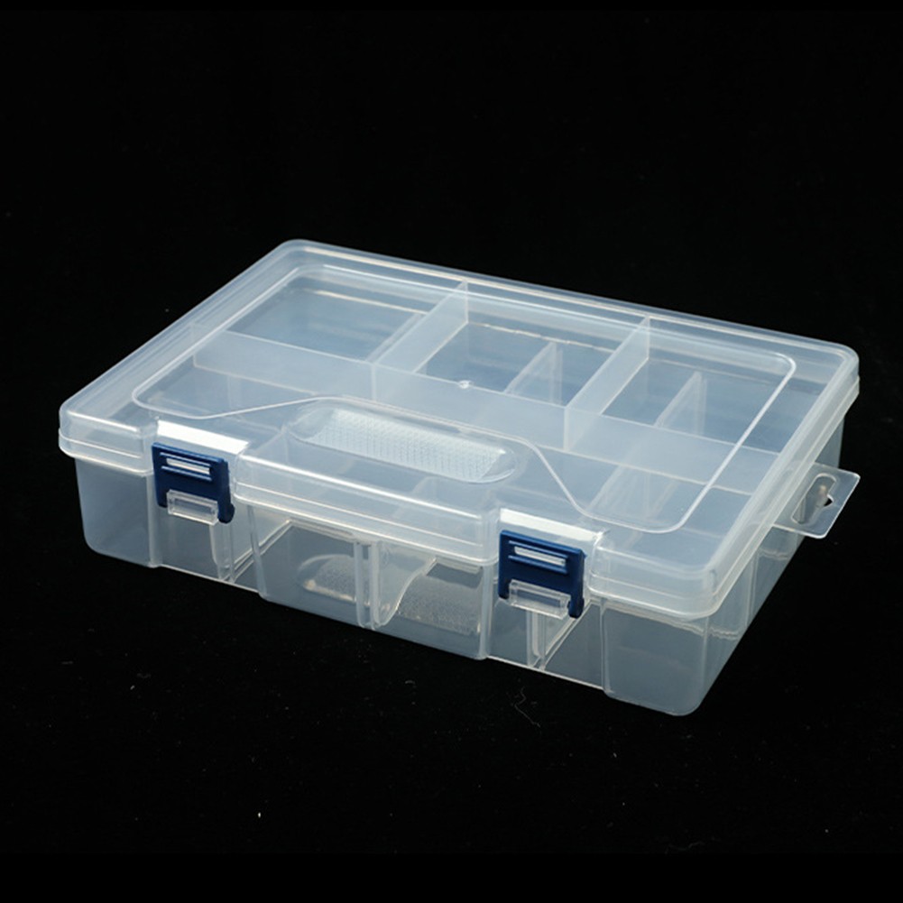 LIKEM 16Grids Compartment Plastic Storage Box Screw Holder Case