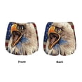 thumbnail image 3 of KLL Eagle With USA Flags Pattern Shorts Women,Athletic Shorts High Waisted Running Shorts Pocket Sporty Short Gym Elastic Workout Shorts-Small, 3 of 7