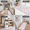 thumbnail image 5 of Colorful Butterfly Heart Pattern Kitchen Rugs Sets Of 3,Kitchen Runner Rugs Non Skid Washable,Decorative Kitchen Floor Mats for Kitchen,Sink,Laundry,17"x30"+ 17"x47" + 17"x59", 5 of 6