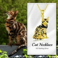 thumbnail image 6 of DVEATR Cat Necklaces 13 Breeds of Cats Necklaces S925 Sterling Silver Cat Pendant for Women, 6 of 10