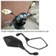 thumbnail image 4 of Espejo negro para motocicleta 1 par universal 10mm izquierdo y derecho ANGGREK  Otros, 4 of 8