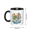 thumbnail image 4 of Bugs Bunny Ceramic Coffee Mug Classic Stylish Tea Cup for Restaurant Office Home Gift 11 oz, 4 of 5
