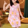 thumbnail image 4 of Qiopertar Grandes Économies de Vacances! Robe Décontractée pour Fille de 1 à 8 Ans Robe pour Enfants Robe Fine pour Fille Robe Princess Col Rond Manches Courtes Imprimé Fluide en Liquidation Offres d'Accès Anticipé, 4 of 6