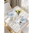 thumbnail image 5 of Octopus Coastal Placemats Set of 6, Beach Nautical Ocean Coral Seahorse Vintage Placemats for Dining Table, Place Mats for Kitchen Tabletop, Waterproof Wipeable Dining Table Mats Set, 5 of 9