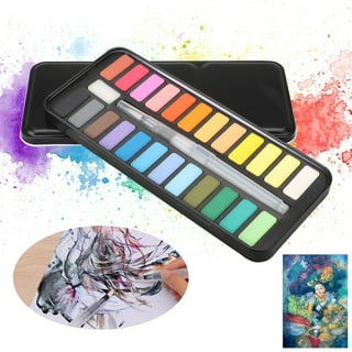 24 Color Set of Watercolor Paint in 12ml Tubes - Vivid Colors Kit for  Artists, Students, Beginners 