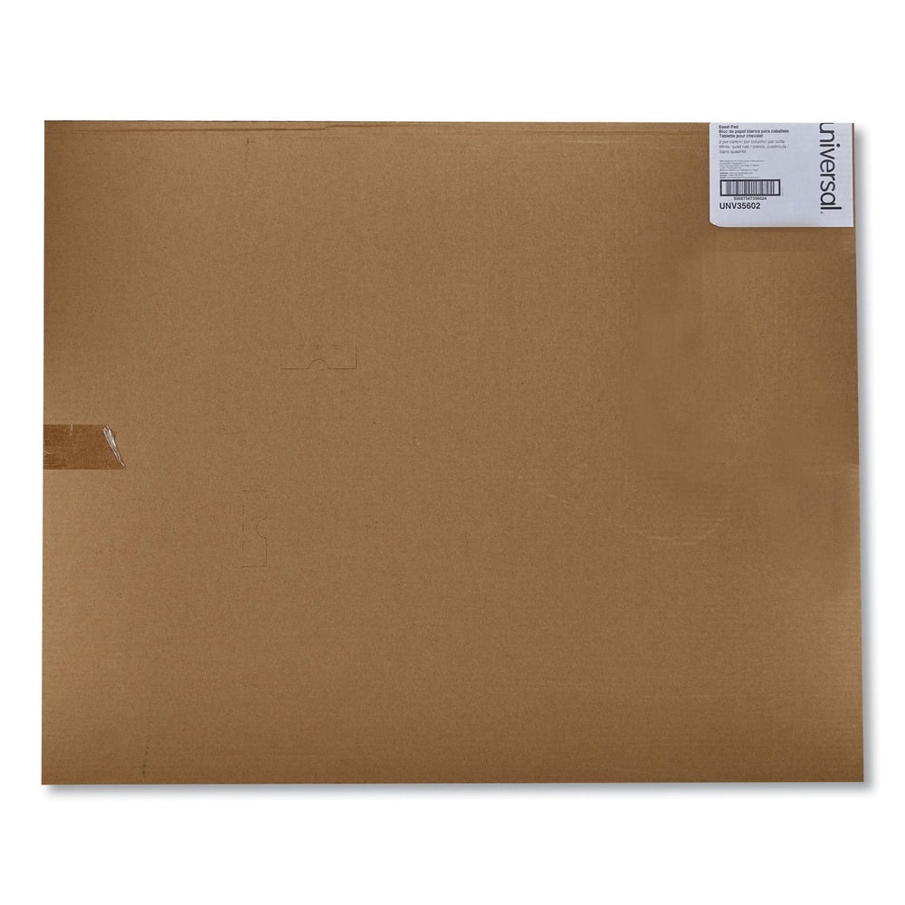 Universal UNV35602 50-Sheet 27 in. x 34 in. Easel Pads/Flip Charts - White (2/Carton)