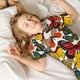 thumbnail image 5 of Balery Retro Floral Butterfly Conjunto de Pijama Infantil de Manga Corta con Estampado – Ropa de Dormir de Algodón Suave-X-Large, 5 of 6