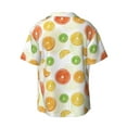 thumbnail image 2 of Xecao offers the Colorful Lemons for Men's Casual Short-sleeved Shirt, a button-up collared shirt with a pocket, perfect for beach vacations and yacht travel in the size., 2 of 7